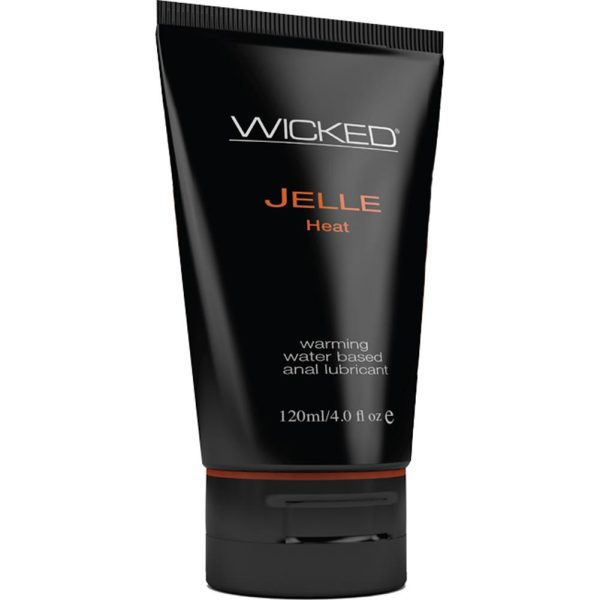 Wicked Jelle Warming Waterbased Anal Gel Lubricant - 4 oz For Sale