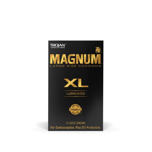Trojan Magnum XL Lubricated Condom - Box Of 12 Hot on Sale