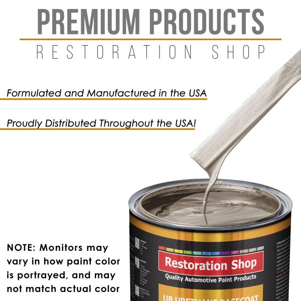 Mocha Frost Metallic - Urethane Basecoat with Clearcoat Auto Paint (Complete Medium Gallon Paint Kit) Professional Gloss Automotive Car Truck Coating on Sale - Image 4